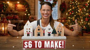 Easy DIY Christmas Village Advent Calendar from One Board video