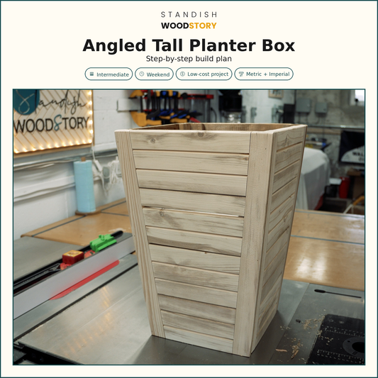 Angled Tall Planter Box