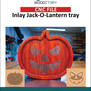 CNC & Laser File - Jack-O-Lantern Pumpkin with Inlay