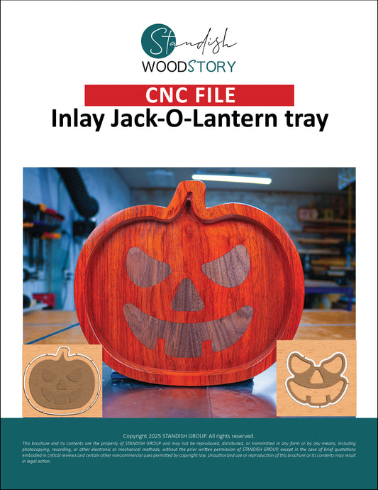 CNC & Laser File - Jack-O-Lantern Pumpkin with Inlay
