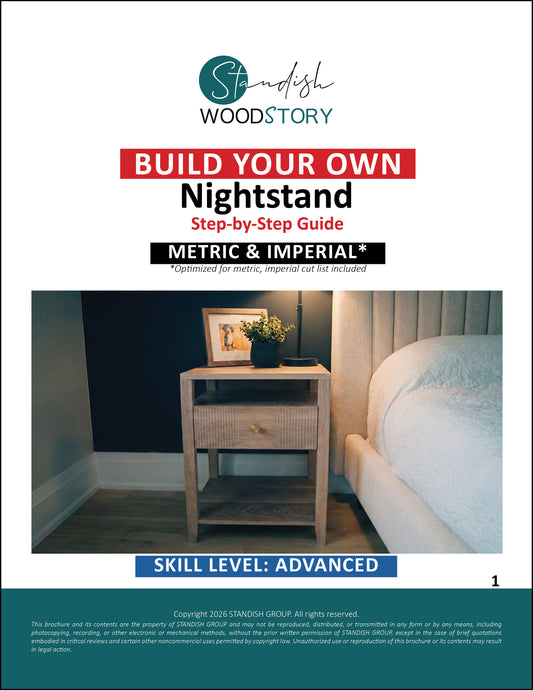 DIY Nightstand with integrated power - Woodworking Plans