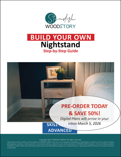 DIY Nightstand with integrated power - Woodworking Plans