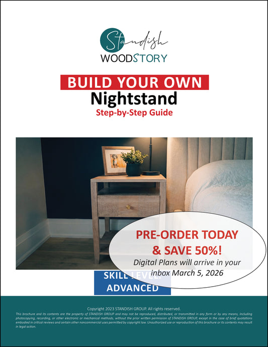 DIY Nightstand with integrated power - Woodworking Plans