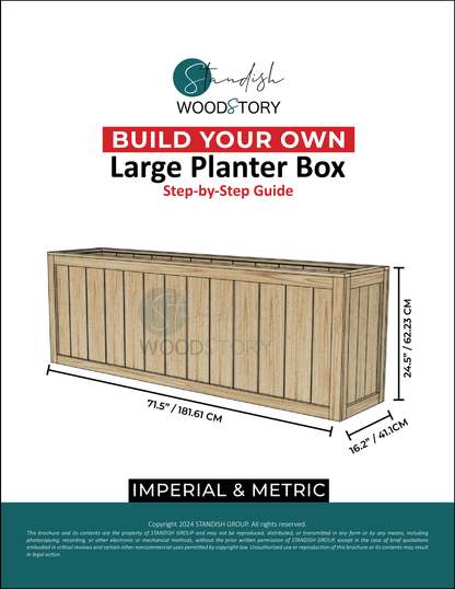 Large Planter Box - DIY Digital Plans