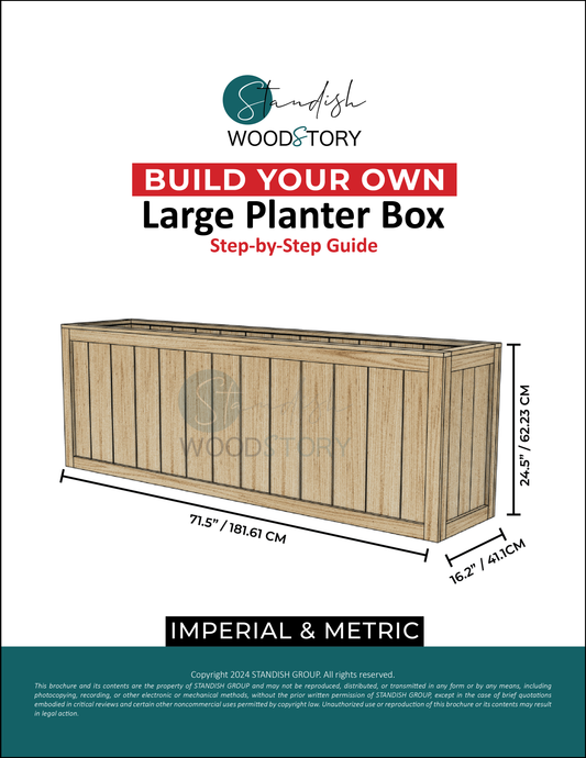 Large Planter Box - DIY Digital Plans