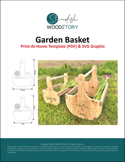 Garden Basket Print-At-Home Templates