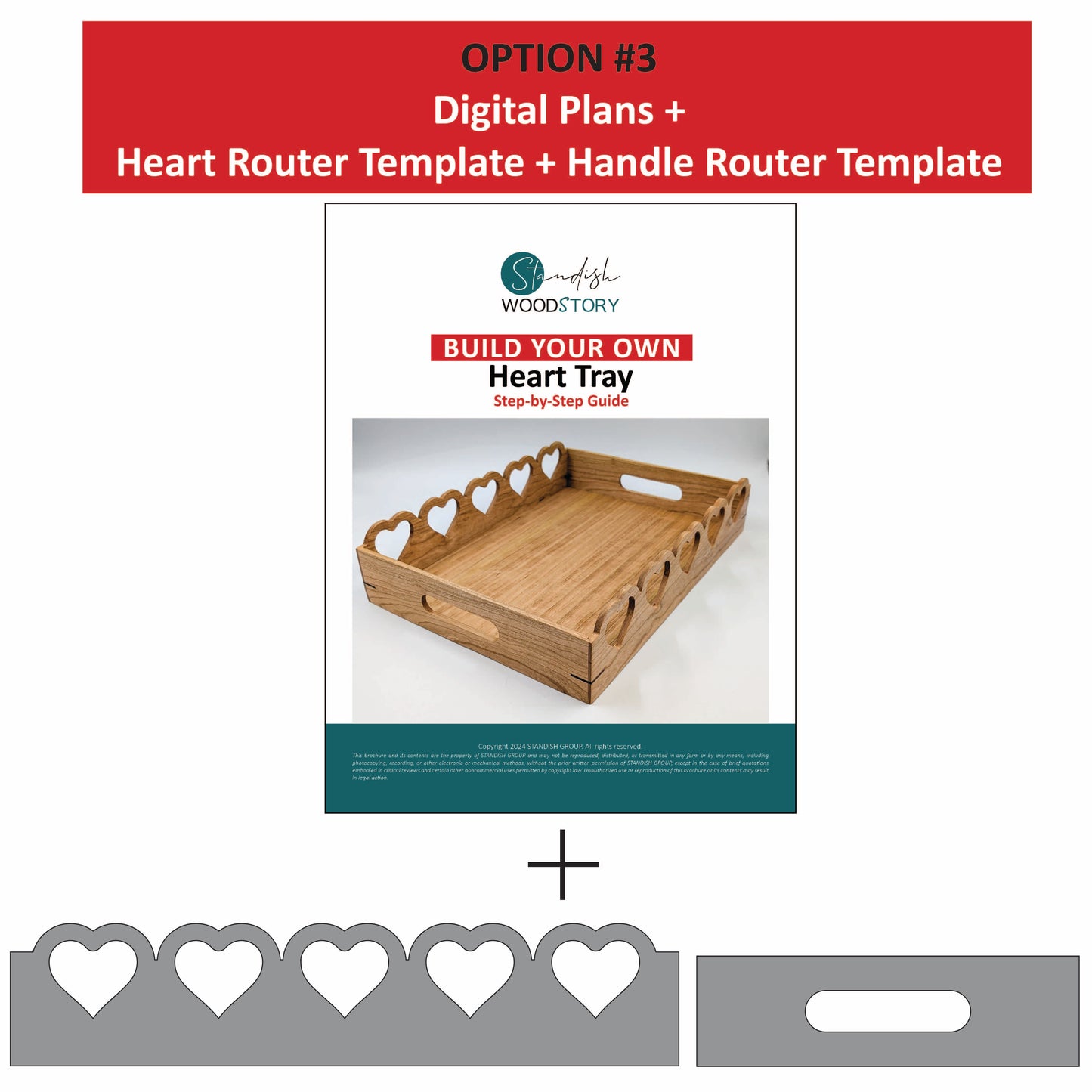 Heart Router Template for Tray Making
