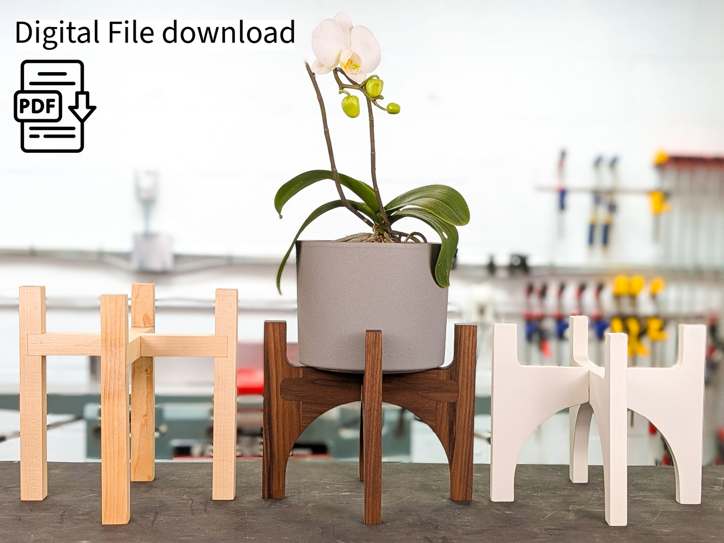 diy wooden pot plant stand DIY Plant Stand (3 Designs Included)