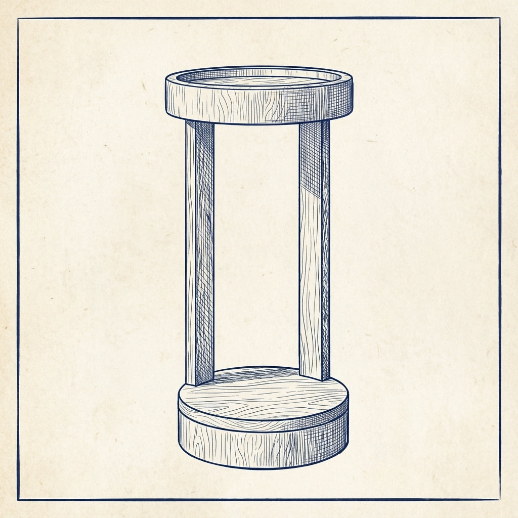 DIY Round Sofa Table  - Woodworking Plans