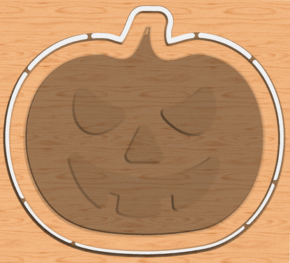 CNC & Laser File - Jack-O-Lantern Pumpkin with Inlay