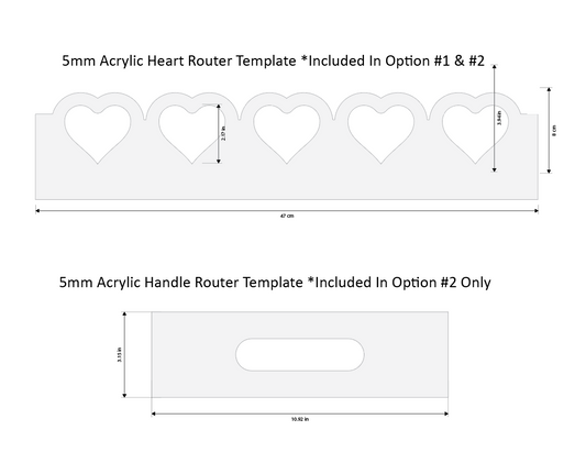 Heart Router Template for Tray Making
