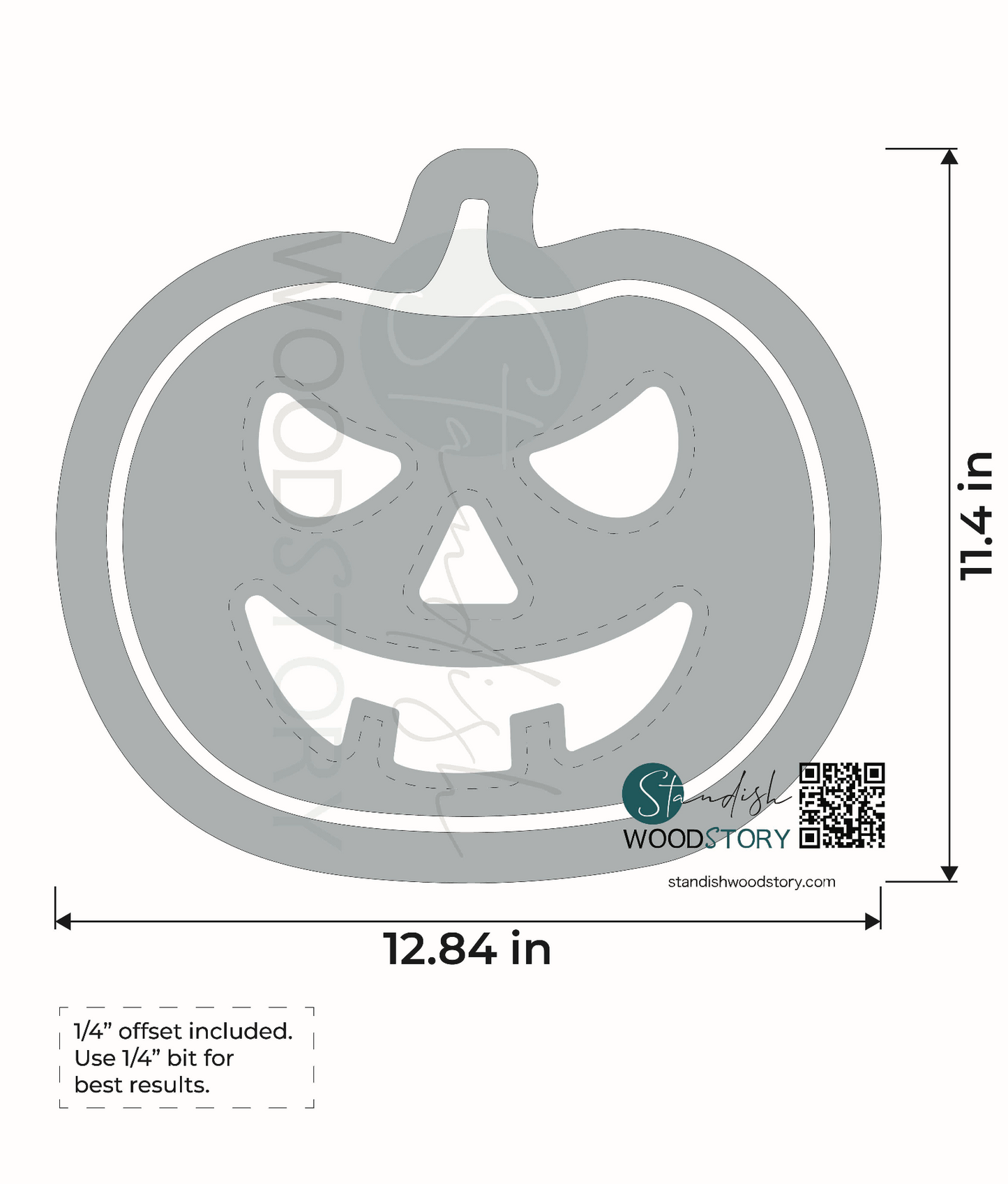 2-In-1 Pumpkin Jack-O-Lantern Face Halloween Router Template