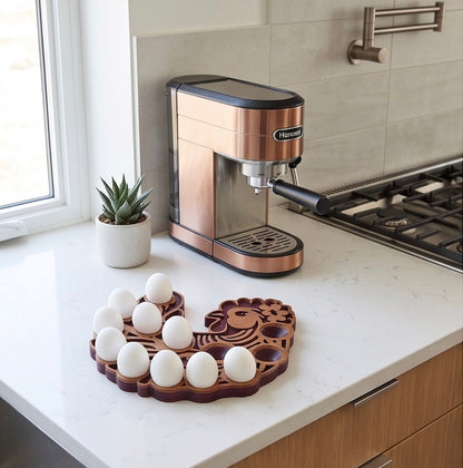 Layered Wood Farmhouse Egg Display