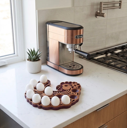 Layered Wood Farmhouse Egg Display