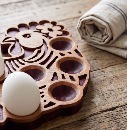 Layered Wood Farmhouse Egg Display