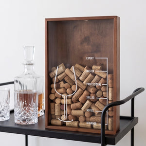 Wooden Wine Cork Collection Box