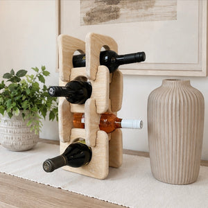 Puzzle Piece Wine Rack