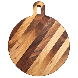 Walnut Floral Resin Charcuterie Board